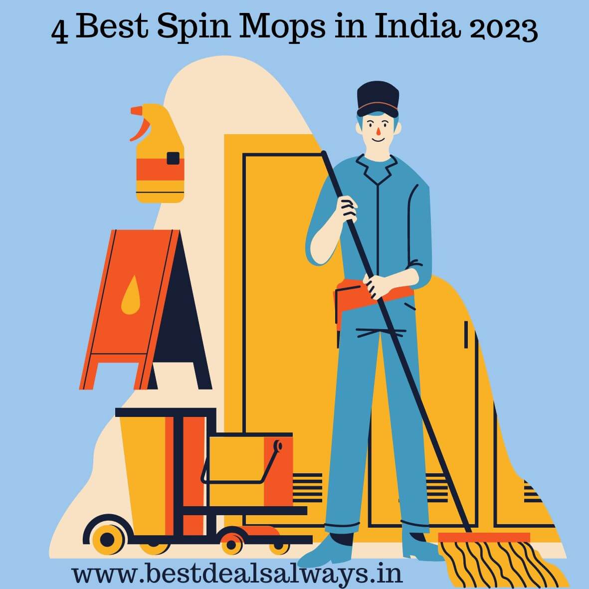 4 Best Spin Mops in India 2023-Buying Tips & Review